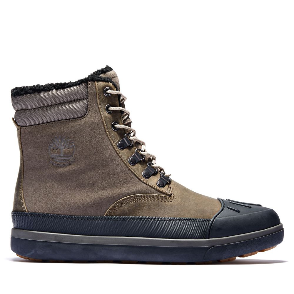 Botas de Nieve Timberland Hombre Ashwood Park Waterproof Verde Oliva/Negras - Chile YCU-140793